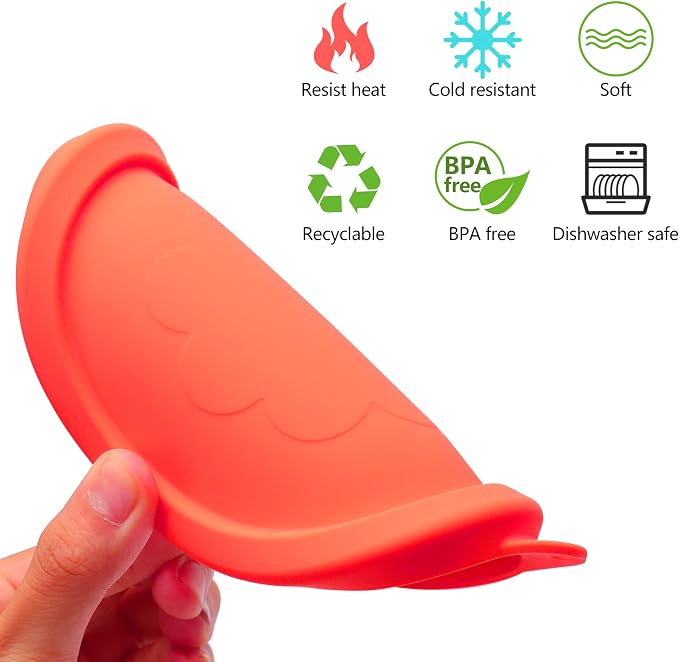 LUVCOSY 2 Cup Silicone Replacement Lids Storage Cover for Pyrex 7200-PC Glass Bowls (Container not Included) 8 Pack Microwave, Dishwasher and Freezer Safe