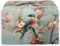 Sparrow Printed Toaster Cover Bakeware Protector, Peach Blossom Print Toaster Oven Cover Washable Small Appliance Covers 4 Slice Kitchen Small Appliance Organizer Bag, M, Green