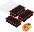 3-Pack Silicone Freezer Trays with Lid, Soup Freezer Container Molds | 2 Large 2-Cup, 4 Medium 1-Cup, 6 Small 1/2-Cup, BPA Free, Ice Cube Tray for Soup, Stews, Sauces, Meal Prep, Broth, Leftovers