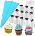 12PCS Large Piping Tips Set with Pastry Bag – for Cookie, Cake & Cupcake