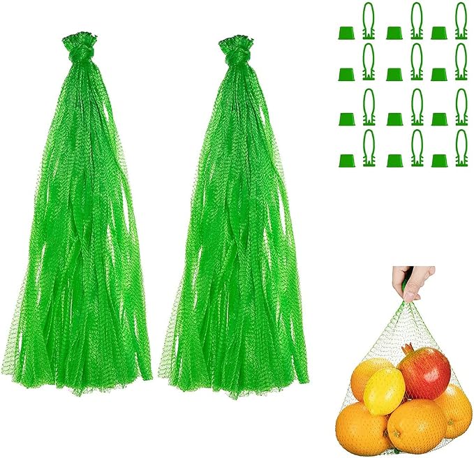 100pcs Seafood Boiling Bags, Reusable Mesh Produce Bags for Crawfish, Onions, Fruits and Vegetables