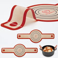 Silicone Bread Sling Dutch Oven - Best Japan Silicone. Non-Stick & Easy Clean Reusable Bread Baking Mat. With Extra Long Handles Bread Baking Sheet Liner, 2 Brown Set for Transferable Dough