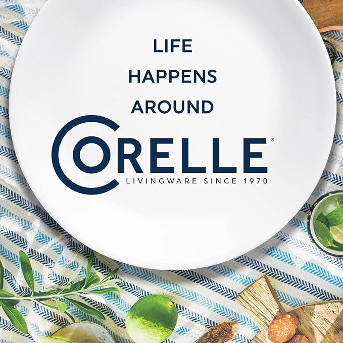 Corelle Vitrelle 6-oz Ramekin Bowls, Set of 6 Chip & Crack Resistant Bowls, Great For Dips, Condiments, Ice Cream, Small Side Dishes, Ceramic Dessert Bowls Set, Winter Frost White | Great For Dips, Condiments, Ice Cream, Small Side Dishes, Ceramic Dess...