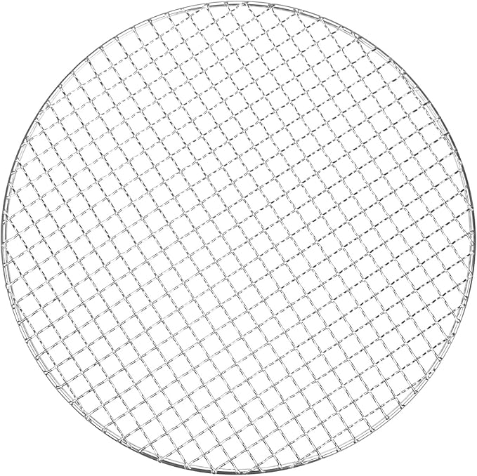 M METERXITY Cooling Rack, 13" Round Stainless Steel Baking Rack for BBQ/Cooking/Roasting/Grilling/Steaming/Drying, Wire Cooling Rack for Baking [Silver]