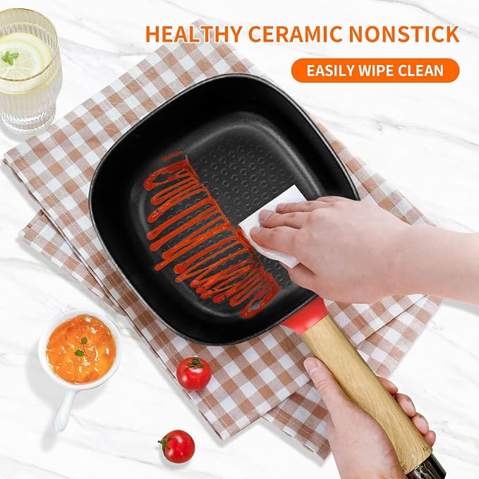 Audecook 2L Hot Pot Electric, Non-Stick electric pot, Portable Pot lazy | Dual Power Control Electric Pot For Cooking Steak, Egg, Ramen, Oatmeal & Soup | Portable Pot for Dorm, RV, Travel & Camping