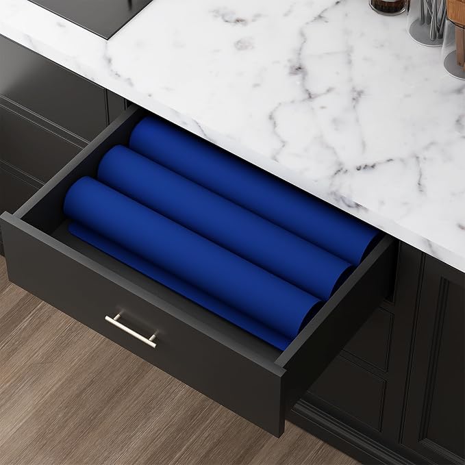 Silicone Protector Mat 47x24 Inch,Blue | 1.3mm silicone mat, heat resistant, non-slip & waterproof. Ideal for baking, painting, resin, welding and table protection.