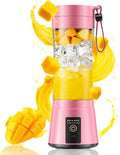 Personal Size Portable Blender Make Smoothies - Mini Blender 12oz Juice Cup | Powerful Blending with 6 Stainless Steel Blades, BAP-Free, Lightweight, Easy Clean,Suit in Travel/Office/Gym/Picnic/ Sports