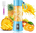 Portable Personal Size Mini Blender - 2026 New Upgrade Smoothies Blender | Small Blender with 380Ml Traveling BAP Free Cup for Sports/Home, 6 Blades Easily Squeeze Fresh Juice, 20000Rpm/Min Speed
