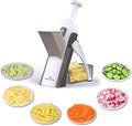 ONCE FOR ALL Safe Mandoline Slicer Kitchen, All in 1 Vegetable Slicer, Gray | Adjustable Thickness, Potato Slicer Veggie Chopper, Strips Julienne Dicer, French Fry Cutter, Dishwasher Safe, Kitchen Gift