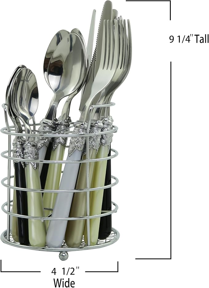 Gypsy Color Glam Mix & Match Stainless Steel Flatware Collection, Set of 16