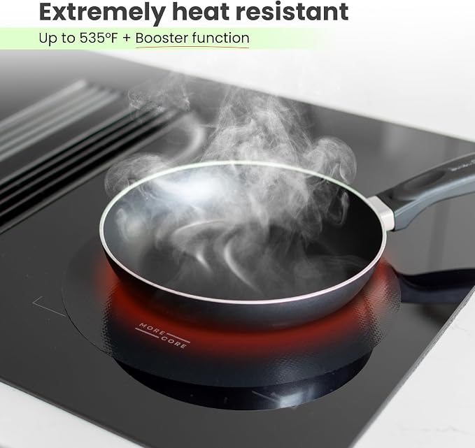 Induction Cooktop Protector Silicone Mat Hob Cover 2X 8.7+2X 9.5 | Kitchen essentials: silicone mats protect induction cooktops from scratches, spills & heat damage.