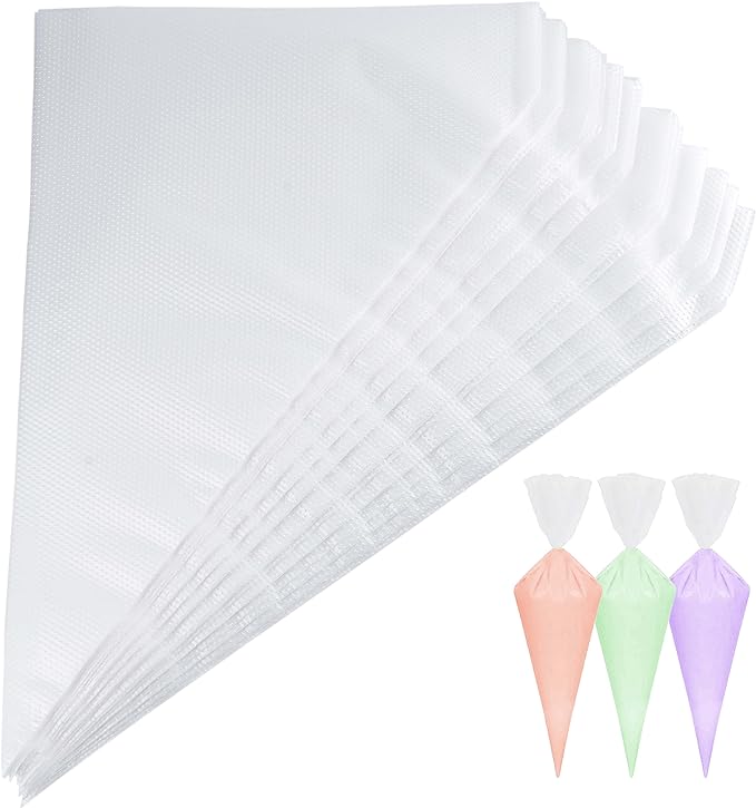 Piping Bags, Pastry Bags 100PCS 12 Inch, Disposable Icing Piping Bags | Tipless Icing Piping Bag For Cookie/Cake Decorating Supplies, Anti Burst And Non-Slip Thicken Cake Decorating Bags