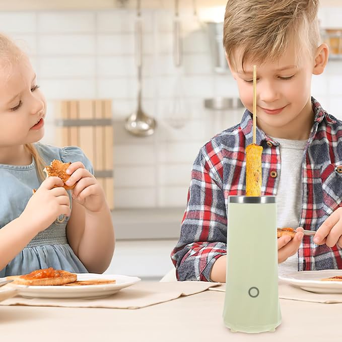 SOLUSTRE Automatic Electric Vertical Egg Roll Maker Sausage Roll Maker Machine for Breakfast Mini Cooker for Home Kitchen Compact 8.26 X 3.74 X 3.74 in 1 Set