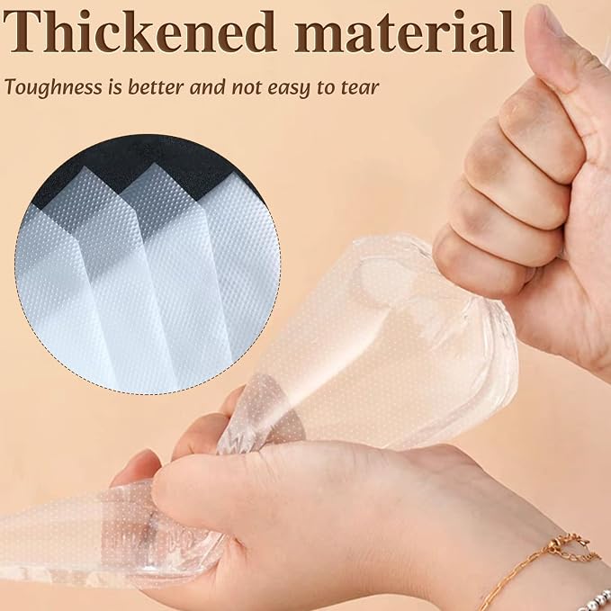 18 Inch Piping Bags, 400pcs Disposable Decorating Pastry Bags, Large Thickened Plastic Anti-Burst Non-Slip Icing Bags for Cookie and Cake Decorating (18 inch) | Thick Anti-burst with a Non-slip Surface for Smooth Icing and Frosting, Good for Cookies, C...
