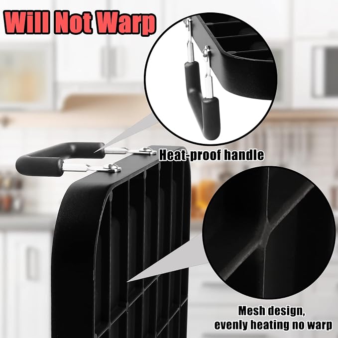 Flat Top Grill - Non-Stick Stovetop Griddle, Aluminum, Dishwasher Safe