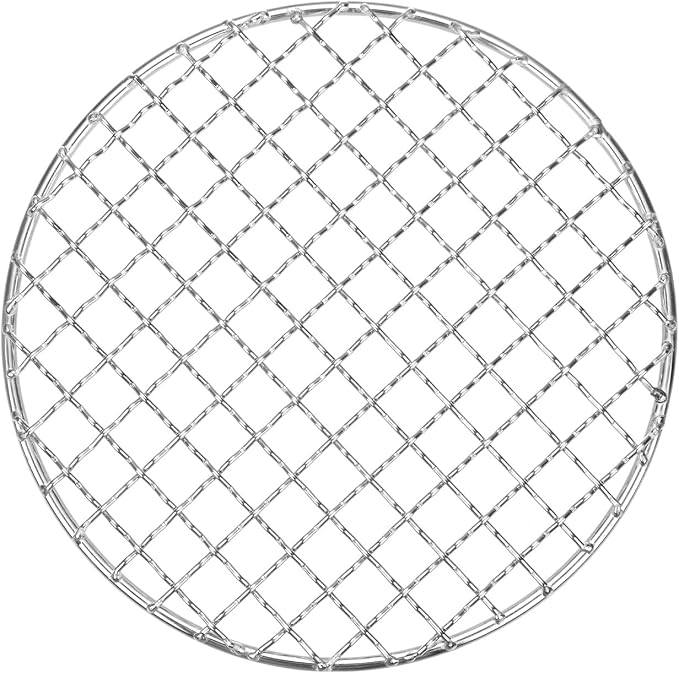 M METERXITY Cooling Rack, 6" Round Stainless Steel Baking Rack for BBQ/Cooking/Roasting/Grilling/Steaming/Drying, Wire Cooling Rack for Baking [Silver]