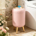 URALFA Automatic Bathroom Trash Can, Motion Sensor Trash Can Touchless | 3 Gallon Touchless Sensor Bathroom Garbage Can with Lid, Smart Trash Bin for Bedroom, Office, Restroom, Removable Legs, Pink