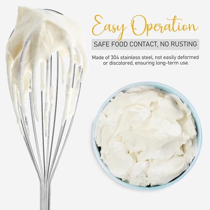 Multifunction cake salad hand tools thicken metal Whisk brass egg gold whisks for cooking steel wire gilded Whisk Kitchenware multipurpose cooking supplies (Silver)