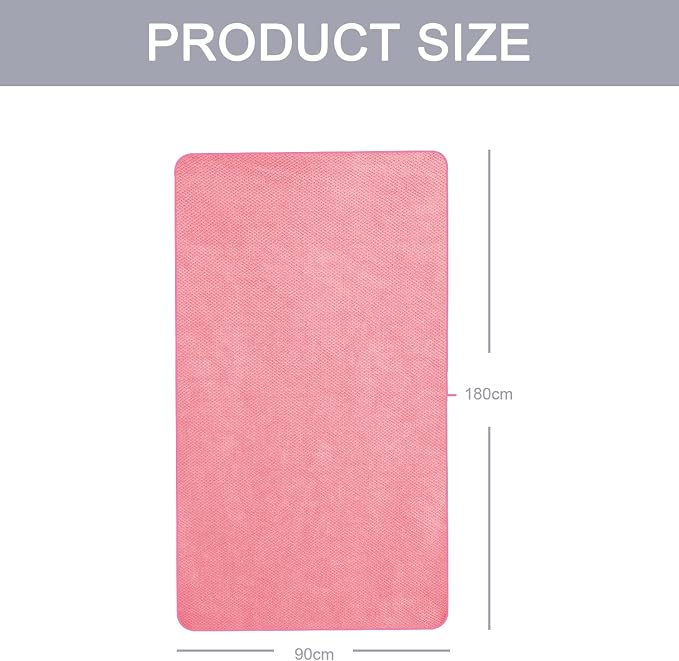 MaopaoBeauty Microfiber Bath Towel Set Pack of 2, 35 x 70 Inches - Light Thin Quick Drying Highly Absorbent Bath Towel for Bath, Fitness, Yoga, Travel, Sport and Shower (2PCS Hot Pink)
