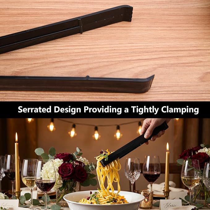 Plastic Serving Tongs Disposable Kitchen Tongs for Food Salad | 24 Pcs, 9 Inch, Heavy Duty, BPA free, Great for Buffet, Party, Catering Supplies, Restaurant, Wedding, Banquet