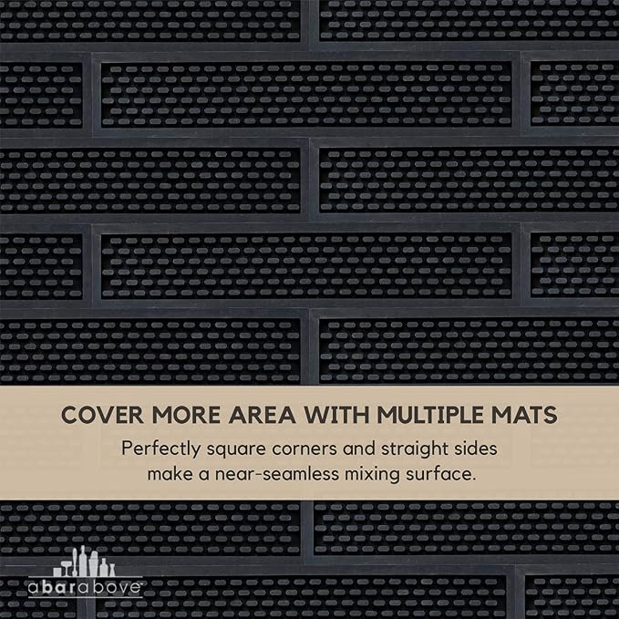 A Bar Above Heavy Duty Bar Mat, Food Safe Silicone Mat, 3.5" x 18" | Commercial Strength, For Bartending and Coffee, Dish Drying Pad, Kitchen Counter, Barista Accessory, Spill Proof, Great Pick