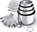 TILUCK Stainless Steel Measuring Cups & Spoons Set, Cups and Spoons,Kitchen Gadgets for Cooking & Baking (10)