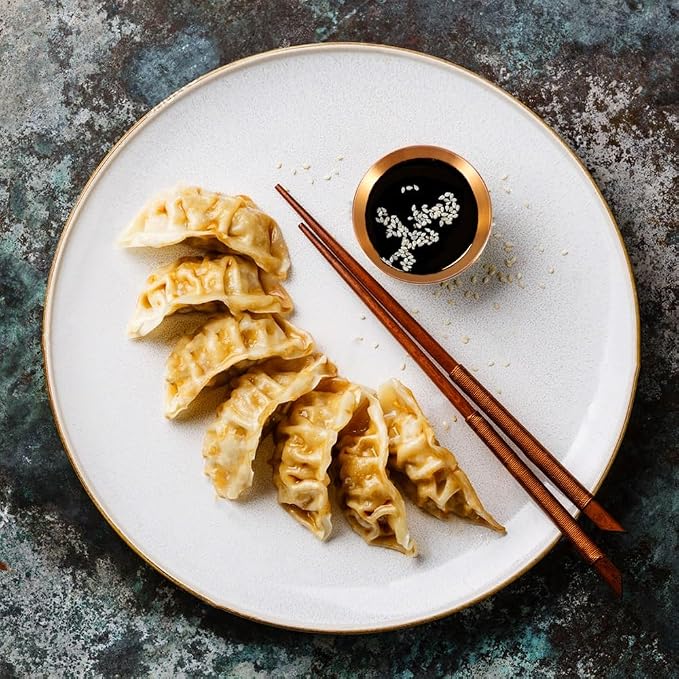 8 Pack 3.2inch Stainless Steel Sauce Dishes Mini Individual Saucers Bowl Round Seasoning Dishes Sushi Dipping Bowl Appetizer Plates, Champagne Gold