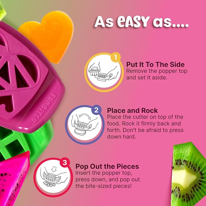 Sandwich Cutter for Kids Lunch, Crustless Bento 2-Pc Set, 2 Pack | Squares & Hearts food cutter for toddlers, bite-size shapes, bento lunch accessory, BPA-free, dishwasher safe