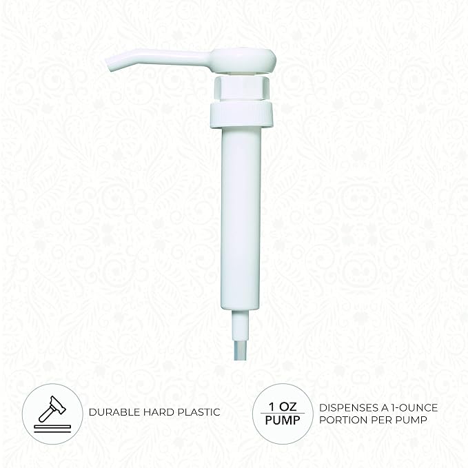 Ginger Lily Farms Premium Gallon Pump, Dispenses One Ounce Per Pump, Fits Most Standard Gallon Bottles and Containers (Pack of 4)