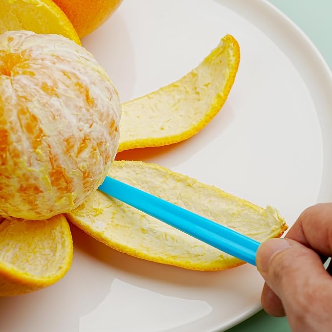 New Talent 6 Orange Peeler Set Orange Peeler Easy Open Citrus Lemon Citrus Peeler Cutter Vegetable Slicer Fruit Tools Kitchen Gadgets(Neon Bright Color)