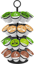 KIMIUP Coffee Pod Holder, K Cup Organizer Compatible with K-Cups(36 Pods) | Kitchen Detachable Coffee Pod Organizer for Countertop, Spins 360-Degrees