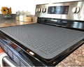 YUHFERA Stove Top Cover for Electric Stove - Silicone Stove Mat for Glass Top, Glass Cooktop Protector, XL Dish Drying Mats for Kitchen,Oven Covers for Electric Stove (Gray,28 x 20)