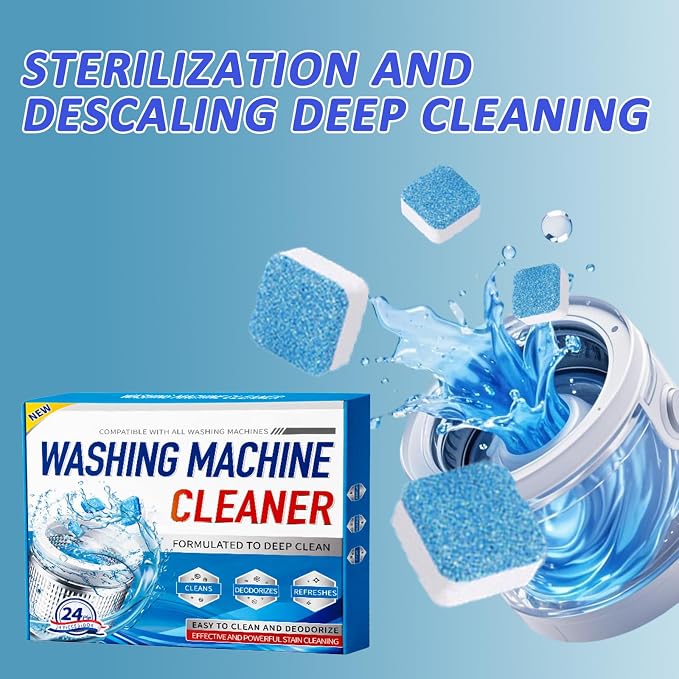 Washing Machine cleaner Tablets,Deep Clean and Deodorize,24 Pieces