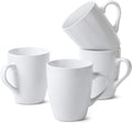 BTaT- Porcelain Coffee Mugs Set, 4 Pack, 12oz, White Ceramic Cups | Restaurant Cups with Handles for Mocha, Tea, Cappuccino, Cocoa, Cereal, Mug Gift Set, Dishwasher Safe