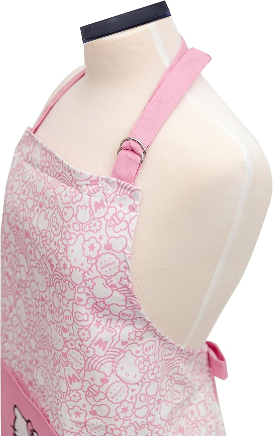 Hello Kitty Print 28" Adult Apron and Pot Holder Set