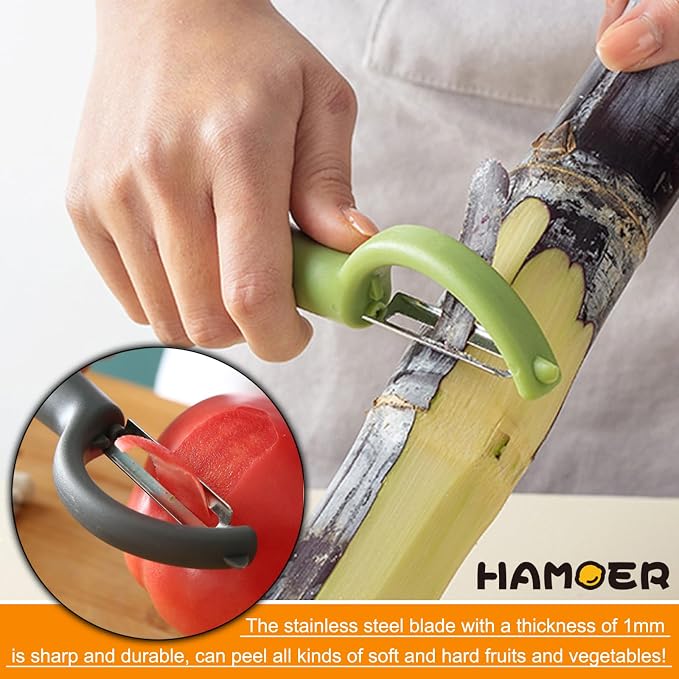 Vegetable Fruit Swivel Peeler Good Grips Handle Easy to Clean | Modern minimalist ergonomic handle,Simple structure,Multifunctional,Cartorya peeler,Blade guard