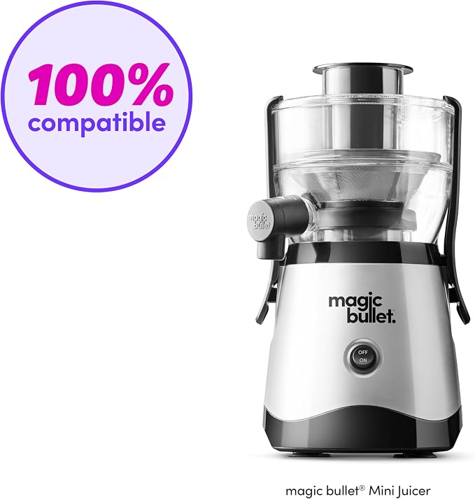 magic bullet Mini Juicer 16oz Juice Cup with To Go Lid (Pack of 2)