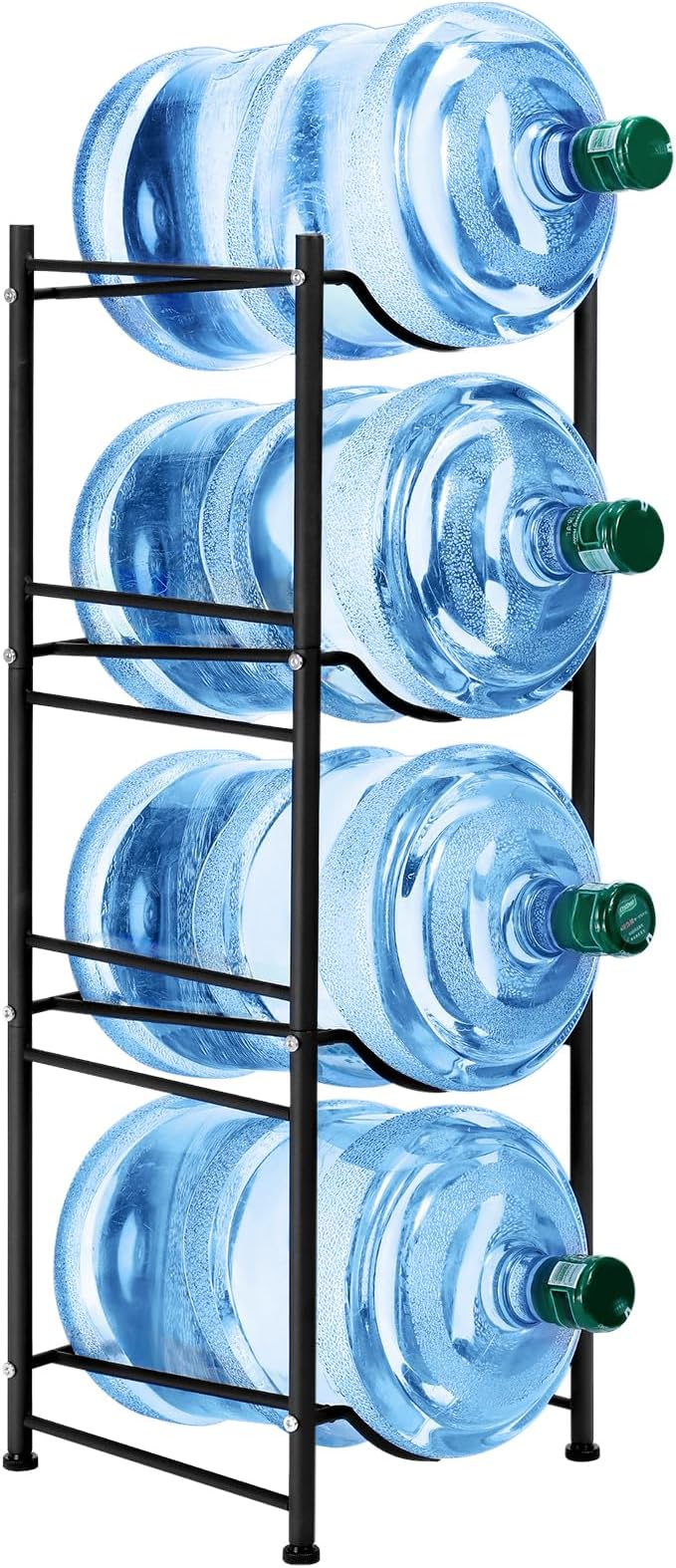 5 Gallon Water Cooler Jug Rack, 4 Tier Detachable Water Bottle for Home | Water Bottle, Heavy Duty Water Bottle Organization for Office