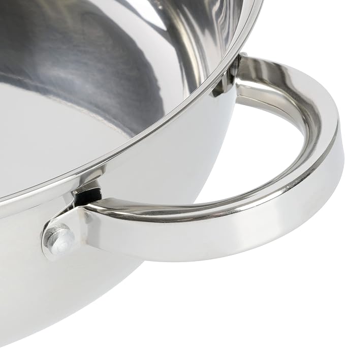 Oster Sangerfield 11-Inch Stainless Steel Everyday Cookware Pan with Steamer and Lid – Durable Nonstick Frying Skillet for Kitchen Cooking (Pack of 2)