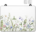Electric Stove Top Cover Protector –Vintage Wild Flowers Glass Flat Top Stove Mat Oven Induction Cooktop Mat for Ceramic Countertop Mats Heat-Resistant Dish Drying Mat