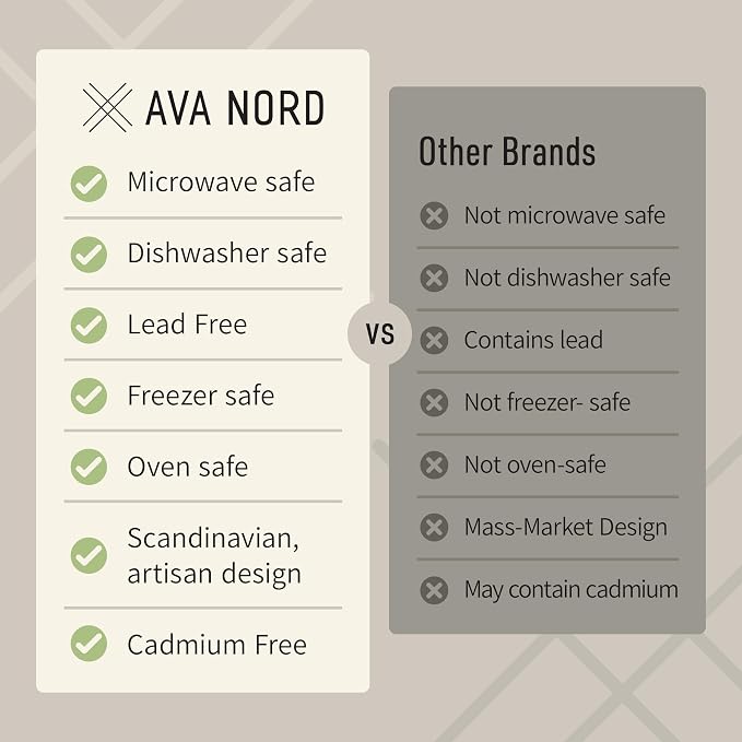 Ava Nord Small Stoneware Ceramic Coffee Mugs Set of 4-6 oz - Rose Sand | Lead-Free, Non-Toxic, Freezer - Microwave & Dishwasher Safe, Comfortable Handle, Aesthetic Nordic Design for Cappuccino