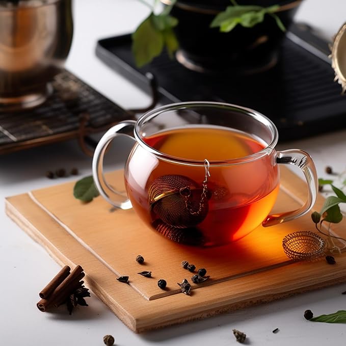 2Pcs Tea Infuser, 2.1 inch Tea Ball with Planet Cat Pendant,Tea Strainer | Stainless Steel,Tea Diffuser Tea Steeper for Filtering Tea,Tea Infusers for Loose Tea