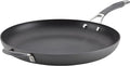 Circulon - 83906 Circulon Radiance Hard Anodized Nonstick Frying Pan / Fry Pan / Hard Anodized Skillet with Helper Handle - 14 Inch Large Skillet, Gray
