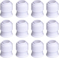 Shappy 12 Pcs Piping Bag Couplers for Cake Decorating Icing Tips | 12 Pcs Piping Bag Couplers, Plastic Standard Couplers for Cake Decorating Frosting Icing Nozzles, 1.2 x 1 Inch