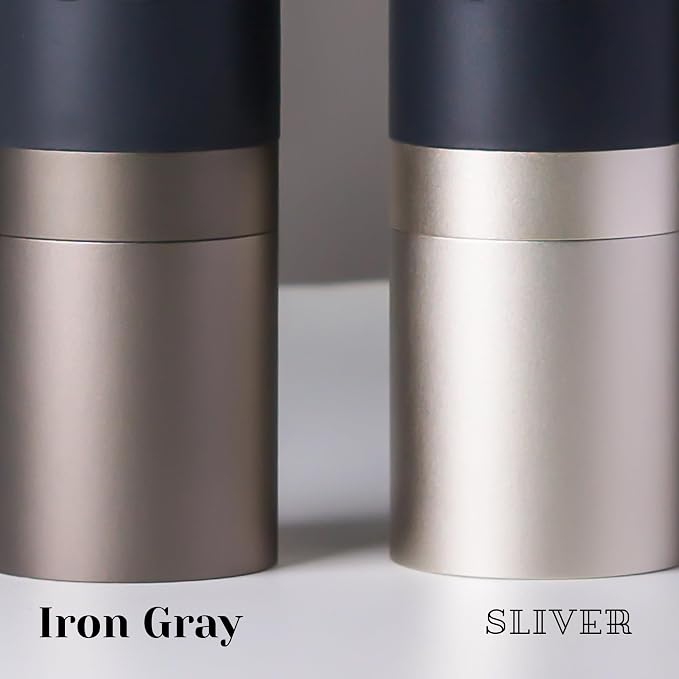 【Sliver】KINGrinder K2 Manual Coffee Grinder Straight Handle Stainless Burr | Supports grind settings for various brewing methods such as pour-over and espresso