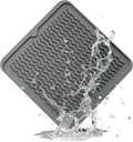 ZLR 4-in-1 Silicone Mat: Air Fryer & Coffee Maker, 12"x12", Dark Gray | Dish Drying Mat, Heat-Resistant Trivet to 450°F, Appliance Non-Slip Base, Food-Grade, Dishwasher Safe, Rolls Up
