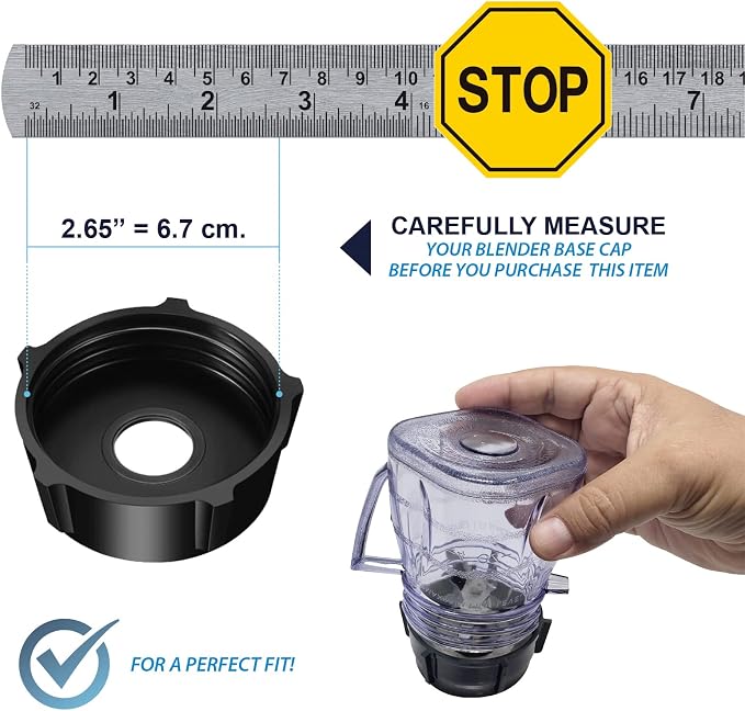 Replacement Mini 1-cup Plastic Jar by Saffire, fits most Oster Blenders (2 Pieces)