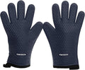 KITCHEN PERFECTION S Silicone Smoker BBQ Gloves - Heat Resistant Oven Mitts | Waterproof, 5-Finger Design For A Better Grip, for Pitmasters, Meat Smoking, Grilling, Cooking, Frying Turkey | Grill Gift