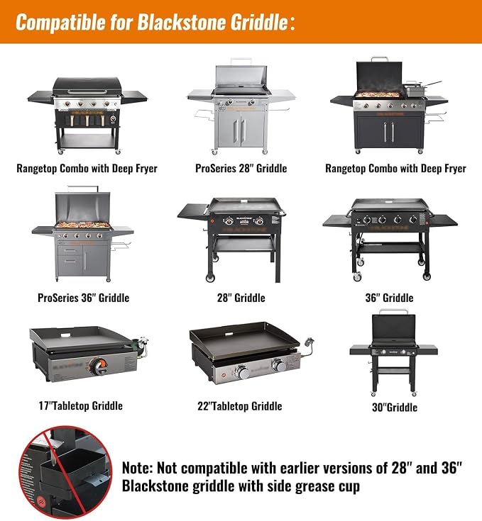 NUPICK 60 Pack Grease Cup Liners for Blackstone, Griddle Accessories for Blackstone 17"/22"/30"/28"/36" Griddle, Easy Cleaning Disposable Aluminum Grease Traps & Drip Pans for Blackstone Catcher, 5017 | Griddle Accessories for Blackstone, 5017 Disposab...