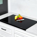 Wesiti Large Acrylic Cutting Board with Lip Non Slip 30"L x 20"W Black Cutting Board Chopping Acrylic Countertop Protector Cover Shatter Resistant for Home Restaurant Kitchen Sink Stove